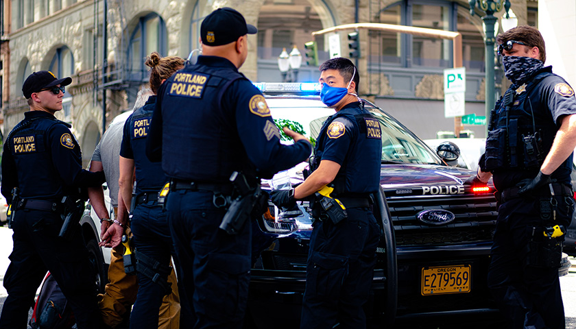 Group of Portland Police officers