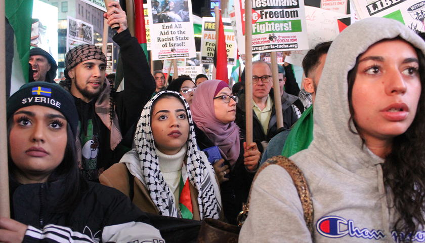 Hundreds march in New York City to support Palestinians and resistance in Gaza