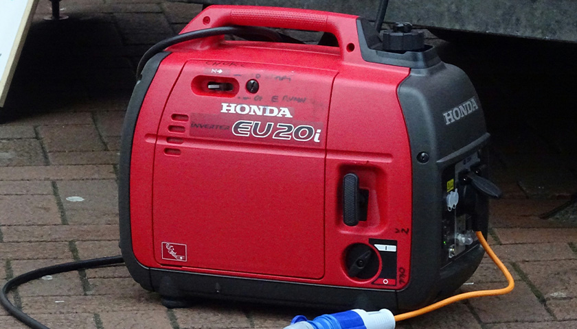 Gas powered Honda generator
