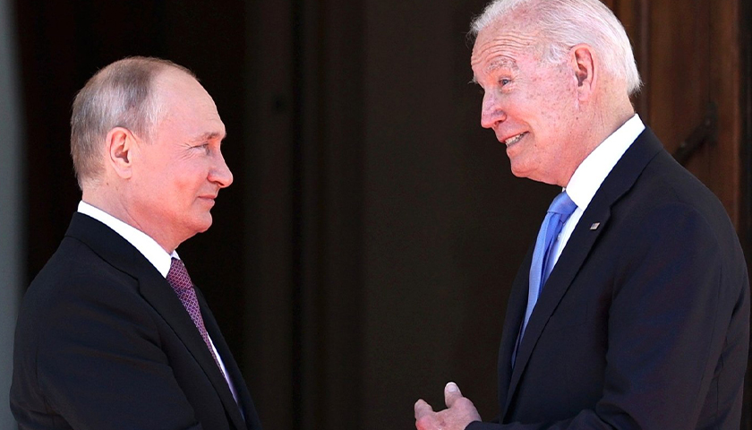 Joe Biden and Vladimir Putin in Geneva, 16 June 2021
