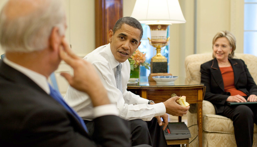 Barack Obama, Hilary Clinton, Joe Biden