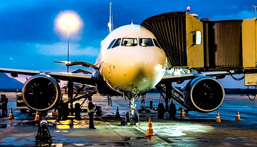 Plane at gate