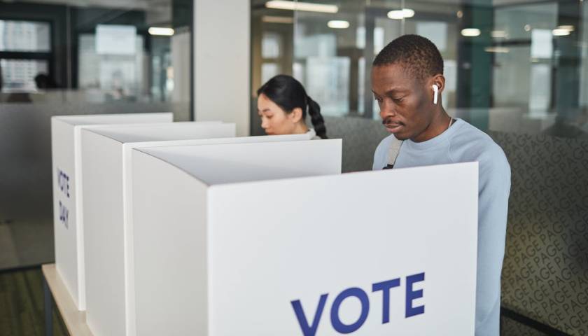 People casting their votes