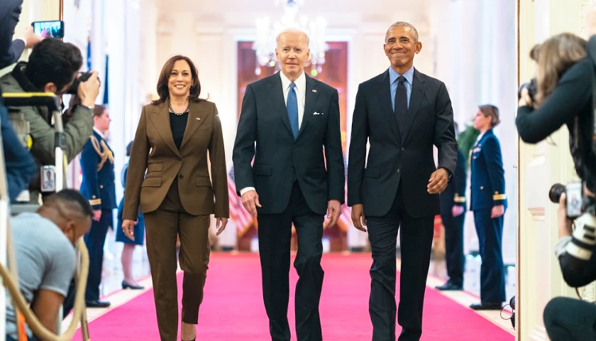 Barack Obama, Joe Biden, Kamala Harris