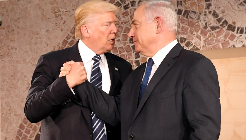 Donald Trump and Benjamin Netanyahu