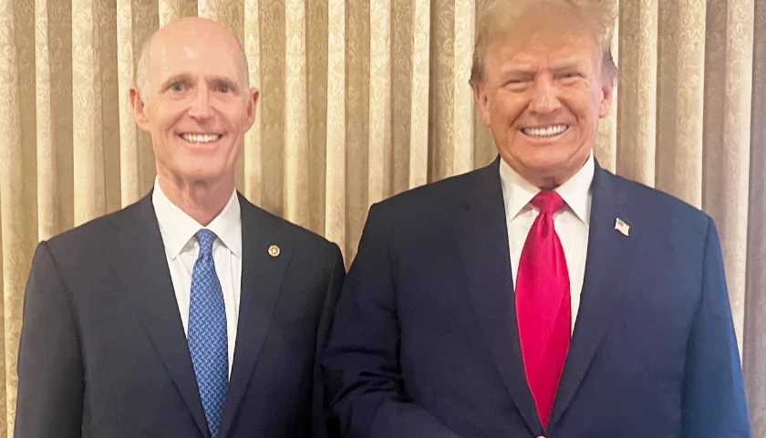 Rick Scott and Donald Trump